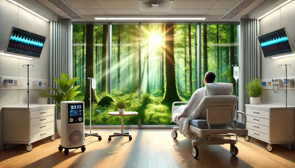 Sons da natureza na recuperação médica