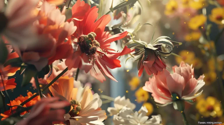 Flores imitando animais